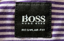 Load image into Gallery viewer, Hugo Boss Mens Purple Heather Regular Fit Short Sleeve V-Neck T-Shirt Size M
