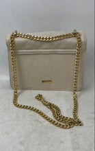 Load image into Gallery viewer, Aldo Womens Beige Leather Chain Strap Quilted Flap Shoulder Crossbody Handbag
