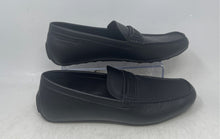Load image into Gallery viewer, Calvin Klein Mens Black Leather Moc Toe Slip-On Driving Loafer Shoes Size 10
