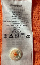 Load image into Gallery viewer, Armani Exchange Womens Orange Long Sleeve Band Collar Blouse Top Size XS
