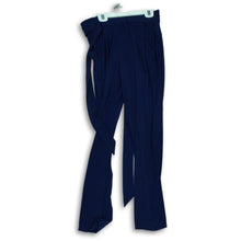 Load image into Gallery viewer, Express Womens Blue Mid Rise Pockets Pleated Tie Waist Ankle Pants Size XS
