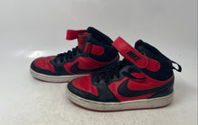 Load image into Gallery viewer, Nike Boys Court Borough Mid 2 CD7782-602 Black And Red Sneakers Shoes Size 5Y
