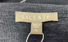 Load image into Gallery viewer, Lilla P Mens Gray V-Neck Long Sleeve Pockets Pullover Sweater Size XL With Tag
