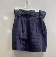 Load image into Gallery viewer, Banana Republic Womens Navy Blue Belted A-Line Skirt Size 4
