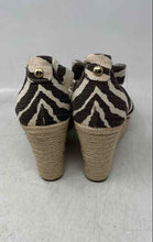 Load image into Gallery viewer, Michael Kors Womens Damita Multicolor Zebra Print Wedge Espadrille Sandals Sz 7M
