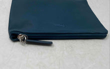Load image into Gallery viewer, Lacoste Womens Blue Zipper Cosmetic Makeup Handbag
