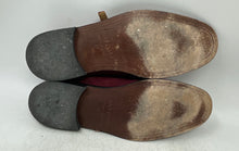 Load image into Gallery viewer, Dan John Mens Red Leather Buckle Double Monk Strap Dress Shoes Size 44
