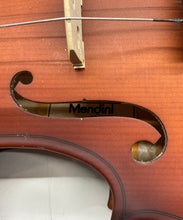 Load image into Gallery viewer, Mendini By Cecilio Brown 4-String Chinrest Acoustic Violin With Bow In Hard Case
