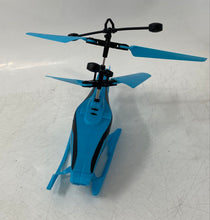 Load image into Gallery viewer, Blue And Black USB-C Port Hand-Sensor RC Flying Small Helicopter Toy Untested
