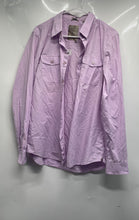 Load image into Gallery viewer, Guess Mens Purple Collared Long Sleeve Button-Up Shirt Size Medium
