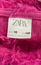 Load image into Gallery viewer, Zara Girls Hot Pink Short Sleeve Crew Neck Pullover Blouse Top Size 10
