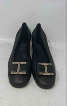 Load image into Gallery viewer, Sesto Meucci Womens Black Leather Slip-On Block Pump Heels Size 10M
