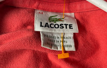 Load image into Gallery viewer, Lacoste Womens Red Short Sleeve Spread Collar Stretch Polo Shirt Size 44
