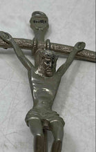 Load image into Gallery viewer, Silver Tone Religious NRI Jesus Figure Christian Wall Hanging Crucifix Cross

