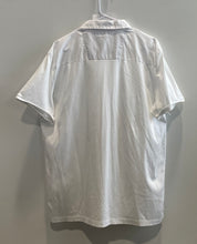 Load image into Gallery viewer, Calvin Klein Mens White Cotton Short Sleeve Slim Fit Button-Up Shirt Size XL

