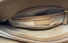 Load image into Gallery viewer, Michael Kors Womens Brown Jet Set Saffiano Zipper Inner Pocket Tote Handbag
