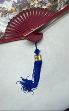 Load image into Gallery viewer, Landscape Clouds &amp; Flowers Art Tassel Decorative Oriental Folding Hand Fan
