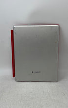 Load image into Gallery viewer, Logitech Red Bluetooth Portable Ultra Thin Keyboard Cover Case Untested
