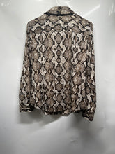 Load image into Gallery viewer, Michael Kors Womens Black Brown Printed Full-Zip Jacket Size Medium
