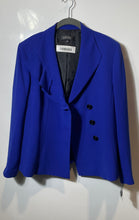Load image into Gallery viewer, Kasper Womens Blue Long Sleeve Double Breasted Blazer Size 18 With Tag
