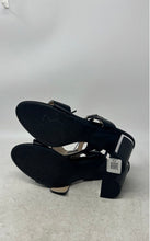 Load image into Gallery viewer, Jones New York Womens Ednon Black Open Toe Block Heel Slingback Sandals Size 9M

