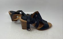 Load image into Gallery viewer, Born Womens Elly Black Leather Open Toe Block Heel Slingback Sandals Size 9 M
