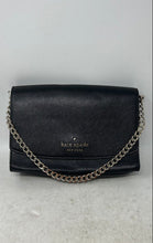 Load image into Gallery viewer, Kate Spade New York Womens Carson Black Leather Chain Strap Shoulder Handbag
