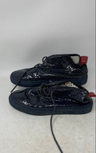 Load image into Gallery viewer, Del Toro Mens Blue Patent Leather Lace-Up Chukka Sneaker Shoes Size 10
