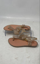 Load image into Gallery viewer, Mel Dreamed By Melissa Kids Clear Beige Bow Ankle Strap Thong Sandals Size 1
