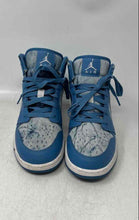 Load image into Gallery viewer, Nike Kids Air Jordan 1 Mid Blue White Lace-Up Mid Top Sneaker Shoes Size 6.5Y
