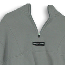 Load image into Gallery viewer, Pink Soda Sport Womens Gray Cotton Long Sleeve 1/4 Zip Pullover Sweatshirt Sz S

