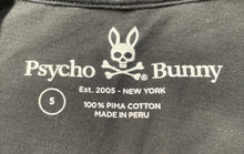 Load image into Gallery viewer, Psycho Bunny Mens Black Cotton Short Sleeve V-Neck Pullover T-Shirt Size 5
