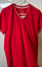 Load image into Gallery viewer, Armani Exchange Mens Red Slim-Fit Short Sleeve Pullover T-Shirt Size S
