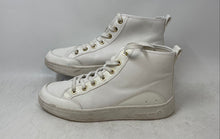 Load image into Gallery viewer, Michael Kors Womens Shea White Faux Leather High Top Sneakers Shoes Size 8M
