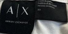 Load image into Gallery viewer, Armani Exchange Mens White Pockets Flat Front Chino Short Size 33
