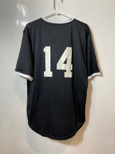 Load image into Gallery viewer, Wilson Mens Black White Short Sleeve V-Neck X Team #14 Ringer T-Shirt XL
