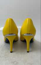 Load image into Gallery viewer, Calvin Klein Womens Gayle Yellow Slip-On High Stiletto Pump Heels Size 7.5
