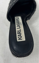 Load image into Gallery viewer, Karl Lagerfeld Womens Shai Black Leather Studded Slide Sandals Size 6.5M

