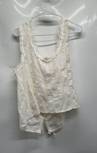 Load image into Gallery viewer, Zara Womens Beige Sleeveless Ruffle Tie Front Cropped Tank Top Size XXL
