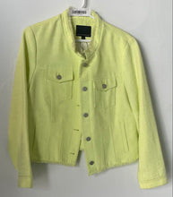 Load image into Gallery viewer, Banana Republic Womens Neon Long Sleeve Front Button Jacket Size 10
