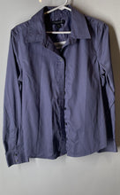 Load image into Gallery viewer, Banana Republic Womens Purple Stretch Non-Iron Fitted Button-Up Shirt Size 12
