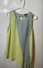 Load image into Gallery viewer, Vince Camuto Womens Multicolor Geometric Sleeveless Asymmetrical Tank Top Size S
