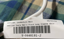 Load image into Gallery viewer, American Eagle Mens Multicolor Plaid Long Sleeve Button-Up Shirt Size XL
