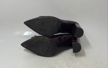 Load image into Gallery viewer, Marc Fisher Womens Gruff Brown Croc-Embossed Pointed Toe Pump Heels Size 8M

