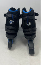 Load image into Gallery viewer, Schwinn Boys ABEC-7 Blue Black 76MM Adjustable Inline Roller Skates Size 8-9
