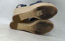 Load image into Gallery viewer, Michael Kors Womens Beige Denim Open Toe Wedge Platform Sandals Size 10M

