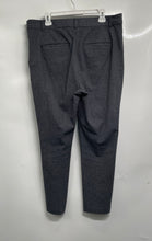 Load image into Gallery viewer, Loft Womens Gray Printed Flat Front Back Pockets Button Front Dress Pants Sz 14
