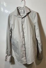 Load image into Gallery viewer, Calvin Klein Mens Gray Infinite Slim Fit Long Sleeve Stretch Dress Shirt Size 15
