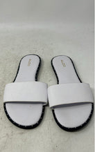 Load image into Gallery viewer, Aldo Womens White Leather Open Toe Slip-On Flat Slide Sandals Size 8
