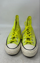 Load image into Gallery viewer, Converse Womens Chuck 70 High 569388 Green Neon Glitter Sneaker Shoes Size 7

